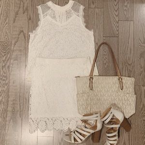 White Lace Skirt🌹
